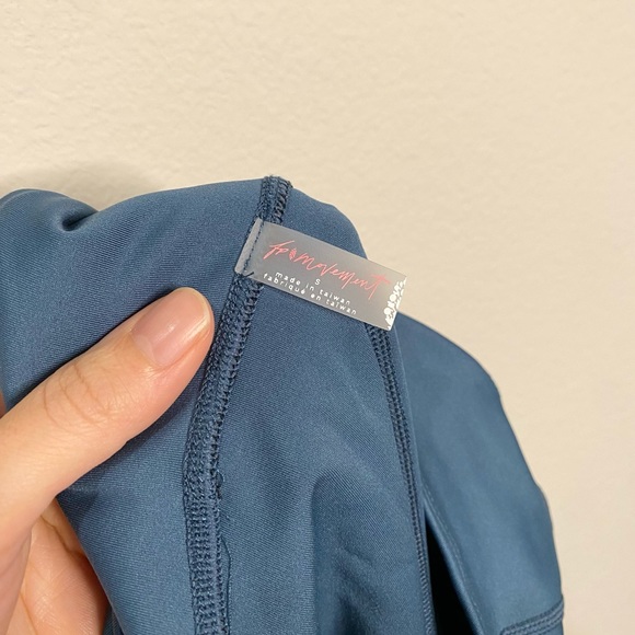 Free People FP Movement Back It Up Onesie in High Tide Blue - Picture 6 of 10